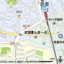 埼玉県春日部市大場492周辺の地図