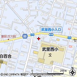埼玉県春日部市大場816周辺の地図