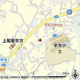 埼玉県上尾市平方1687周辺の地図