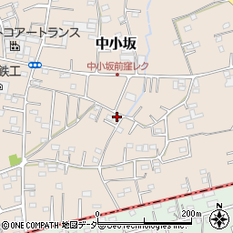 埼玉県坂戸市中小坂779-12周辺の地図