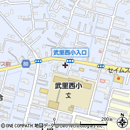 埼玉県春日部市大場820周辺の地図