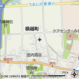 福井県鯖江市横越町22-37周辺の地図