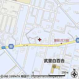 埼玉県春日部市大場61周辺の地図