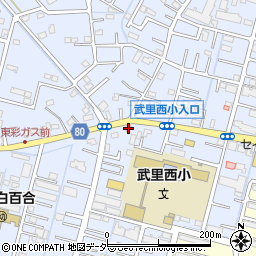 埼玉県春日部市大場817周辺の地図