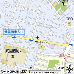 埼玉県春日部市大場1360周辺の地図