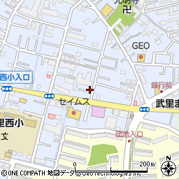 埼玉県春日部市大場1317周辺の地図