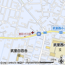埼玉県春日部市大場199周辺の地図