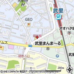 武蔵野銀行武里支店周辺の地図