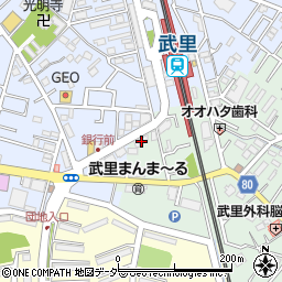 埼玉県春日部市大畑306周辺の地図