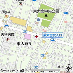 武蔵野銀行深作支店周辺の地図