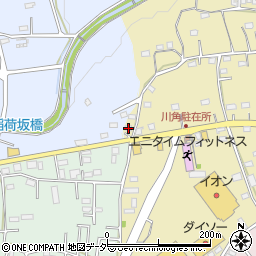 埼玉県入間郡毛呂山町川角1405-2周辺の地図