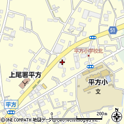 埼玉県上尾市平方1671-2周辺の地図