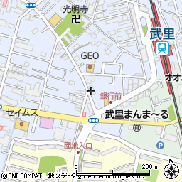 平和堂武里店周辺の地図