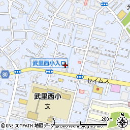埼玉県春日部市大場1410周辺の地図