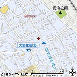 奈良町自治会館周辺の地図