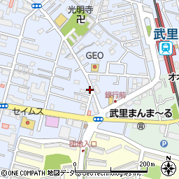 埼玉県春日部市大場1290周辺の地図