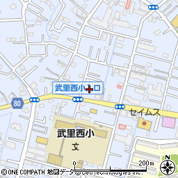 埼玉県春日部市大場1412周辺の地図