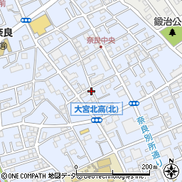 埼玉県さいたま市北区奈良町周辺の地図