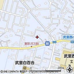 埼玉県春日部市大場193周辺の地図