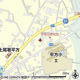 埼玉県上尾市平方1682周辺の地図