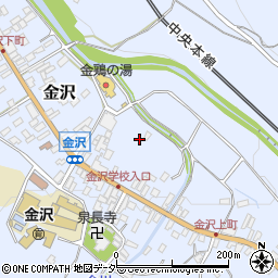 長野県茅野市金沢周辺の地図