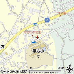 埼玉県上尾市平方1560周辺の地図