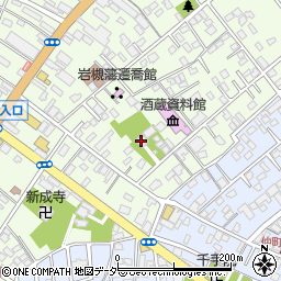 日蓮宗　恵光山　学蔵寺周辺の地図