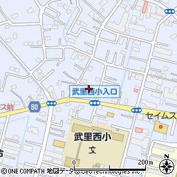 埼玉県春日部市大場1421周辺の地図