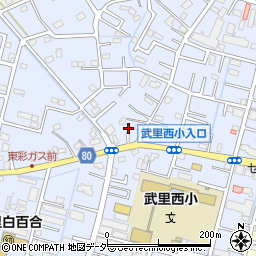 埼玉県春日部市大場801周辺の地図