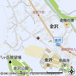 長野県茅野市金沢1136周辺の地図