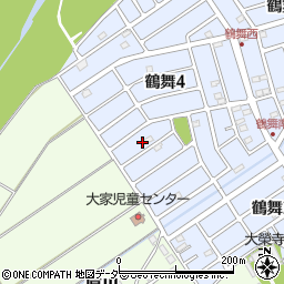 埼玉県坂戸市鶴舞4丁目8周辺の地図