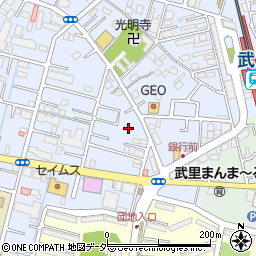 埼玉県春日部市大場1298周辺の地図