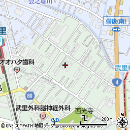 埼玉県春日部市大畑93周辺の地図