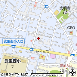 埼玉県春日部市大場1357周辺の地図