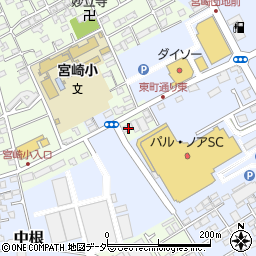 千葉県野田市宮崎52周辺の地図