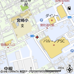 千葉県野田市宮崎52周辺の地図