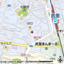 埼玉県春日部市大場1072周辺の地図