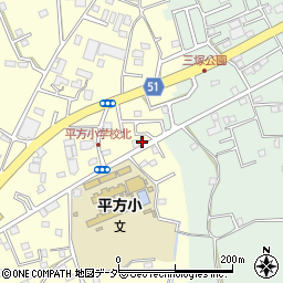 埼玉県上尾市平方1558周辺の地図