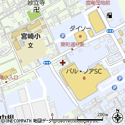 千葉県野田市宮崎53周辺の地図