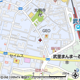 埼玉県春日部市大場1299周辺の地図