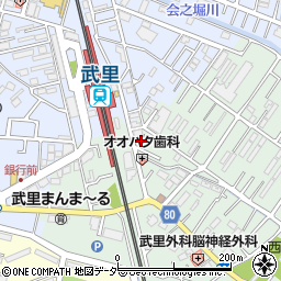 埼玉県春日部市大畑156周辺の地図