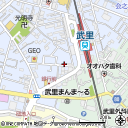 埼玉県春日部市大場1087周辺の地図