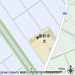 松伏町立金杉小学校周辺の地図