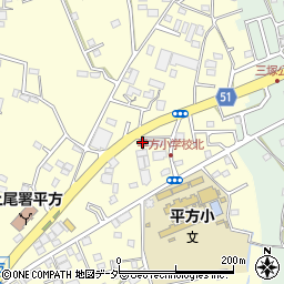 埼玉県上尾市平方1673-1周辺の地図