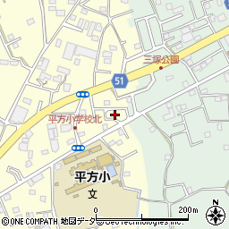 埼玉県上尾市平方1555周辺の地図