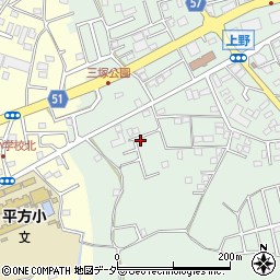 埼玉県上尾市上野142-12周辺の地図