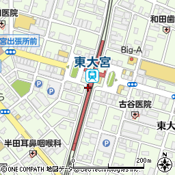 東大宮駅周辺の地図