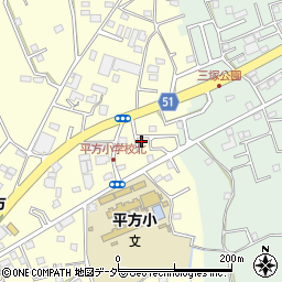 埼玉県上尾市平方1565-6周辺の地図