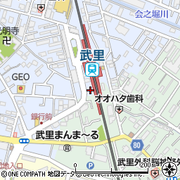埼玉県春日部市大場1091周辺の地図
