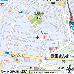 埼玉県春日部市大場1301周辺の地図